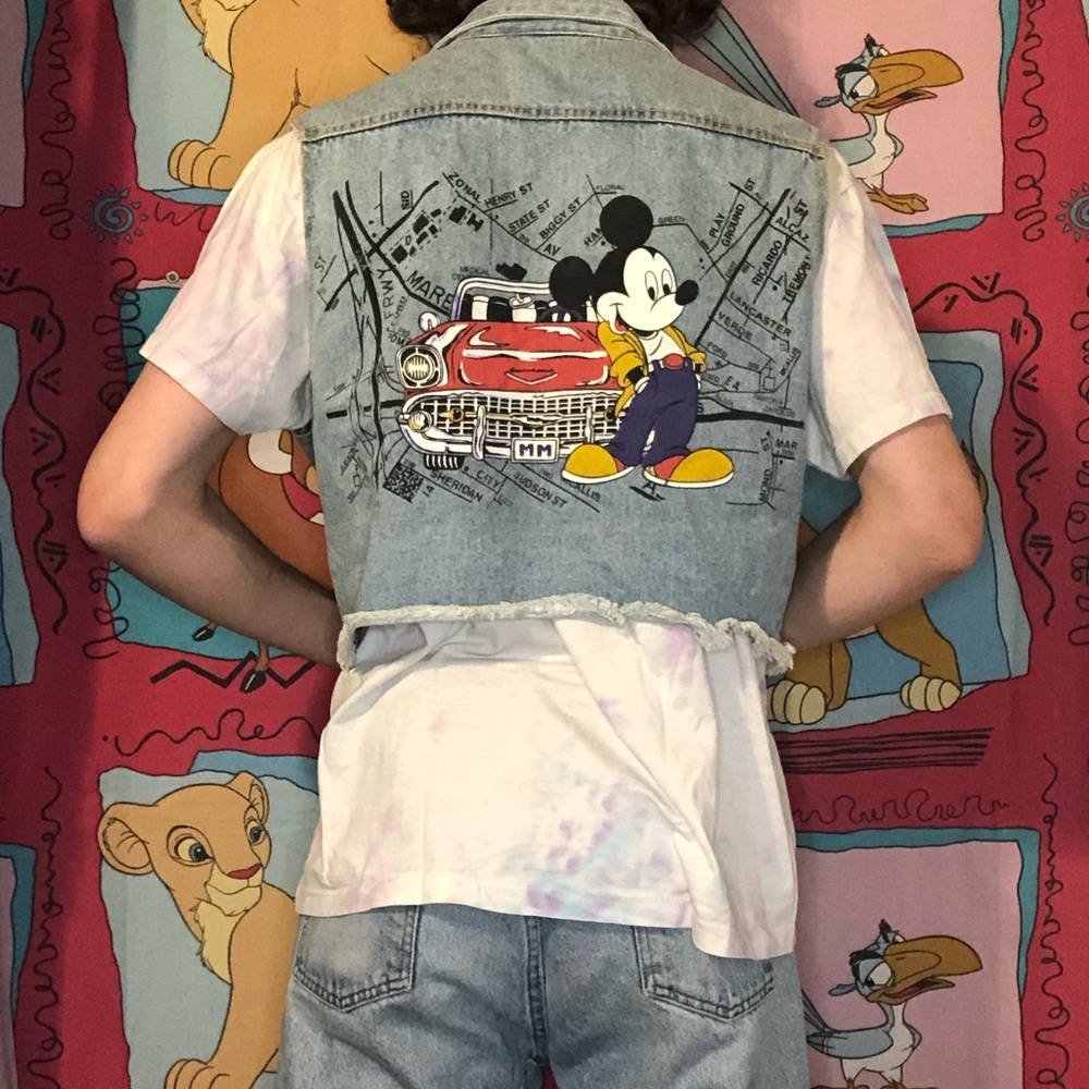 Vintage Mickey denim vest